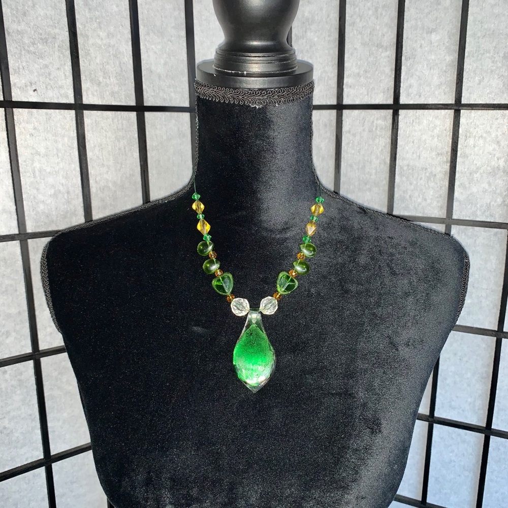 Glass Pendant Necklace